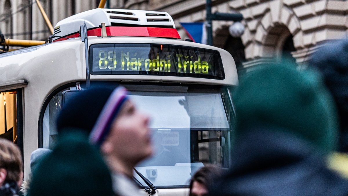 Připomínka 17. listopadu na Národní třídě v Praze (2024)