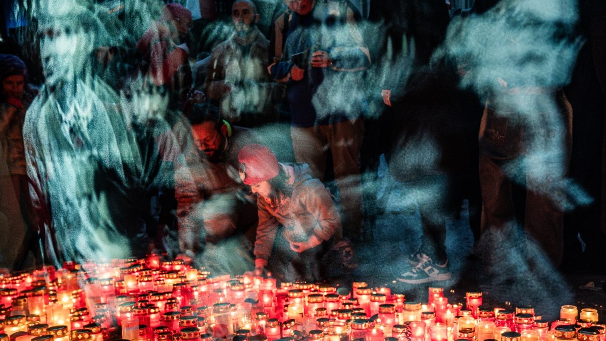 Připomínka 17. listopadu na Národní třídě v Praze (2024)