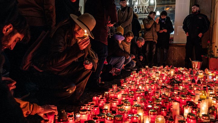 Připomínka 17. listopadu na Národní třídě v Praze (2024)