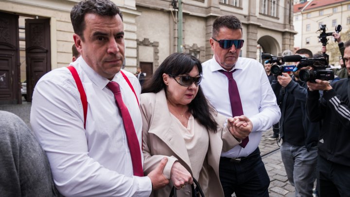 Felix Slováček a Dagmar Patrasová dorazili na poslední rozloučení s dcerou. (15.4.2025)