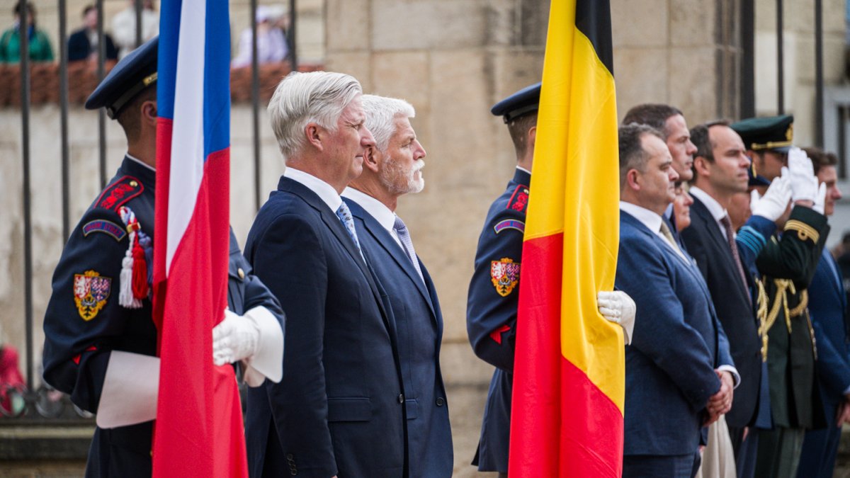 Belgický král Filip navštívil Česko, sešel se s prezidentem Petrem Pavlem
