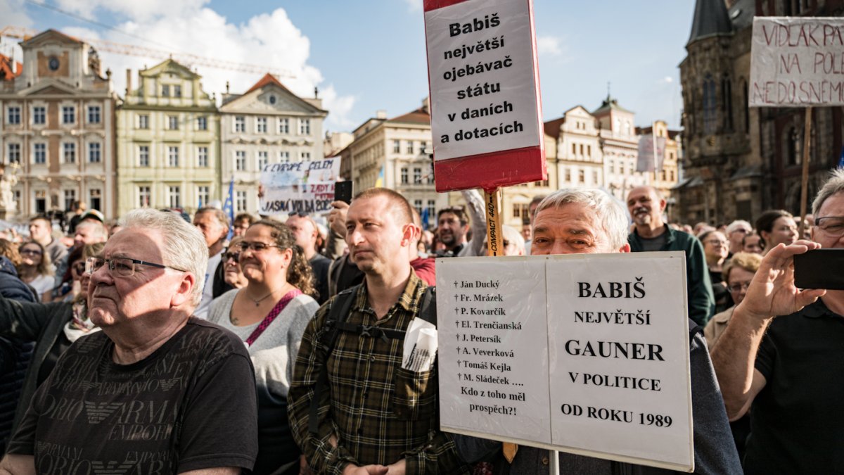 V Praze proběhla demonstrace Zabraňme vládě extremistů. (28.9.2025)