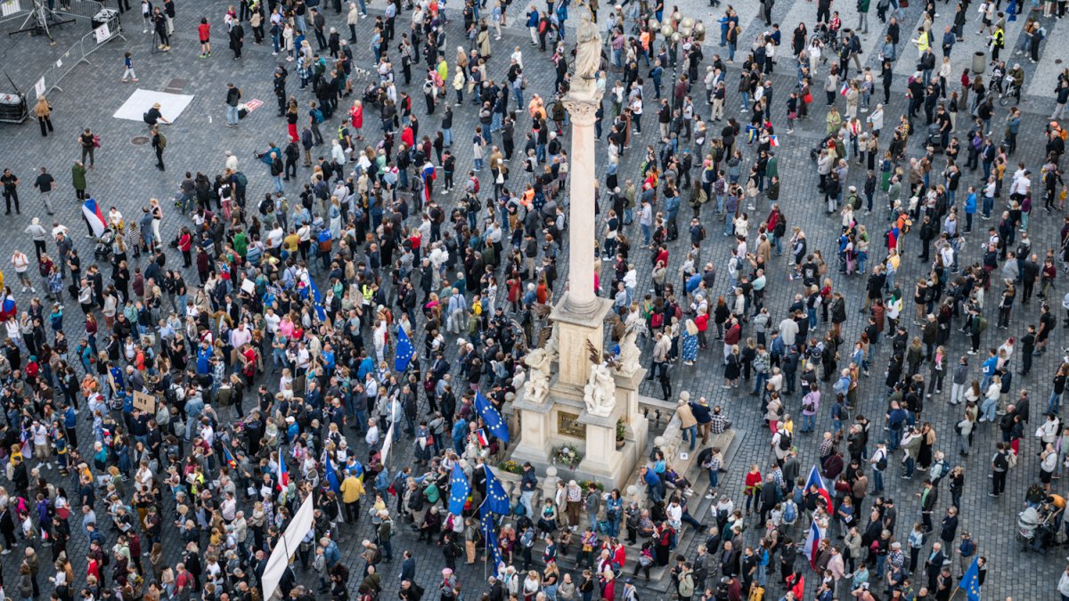 V Praze proběhla demonstrace Zabraňme vládě extremistů. (28.9.2025)