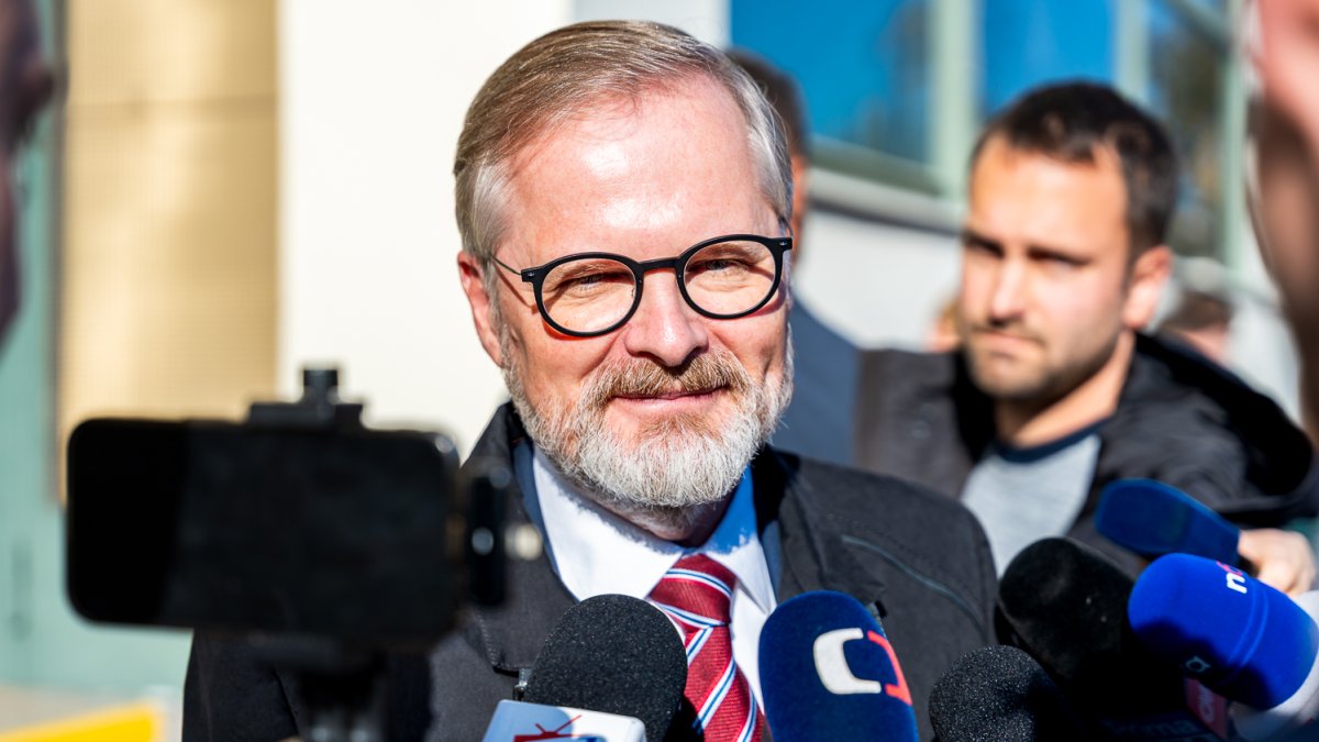 Petr Fiala v Brně odvolil ve sněmovních volbách. (3.10.2025)