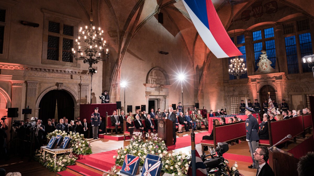 Předávání státních vyznamenání prezidentem Petrem Pavlem (28. října 2025)