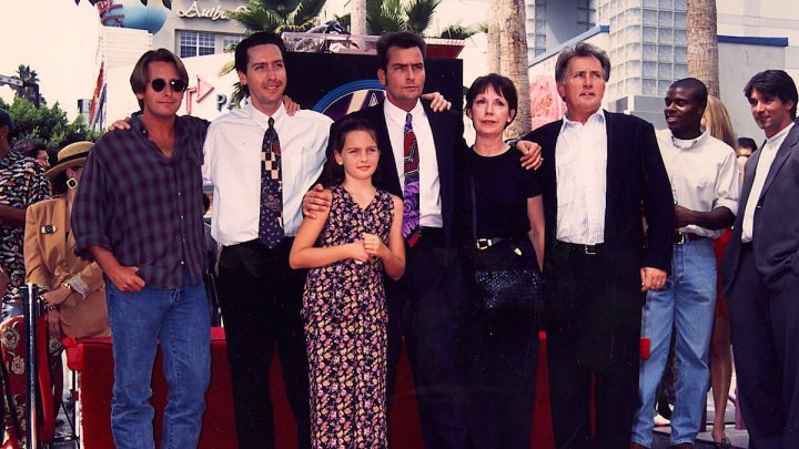 Martin Sheen a Charlie Sheen s rodinou