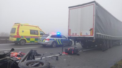 Na D1 se stalo několik nehod. (14.11.2025)