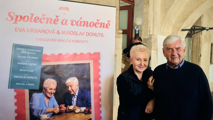 Eva Urbanová a Miroslav Donutil se chystají na společné vánoční koncerty.