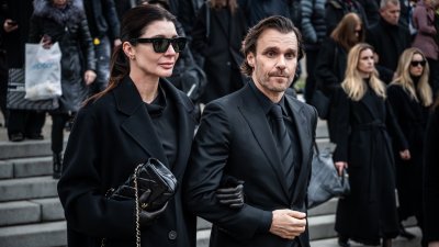 Leoš Mareš s manželkou Monikou. 