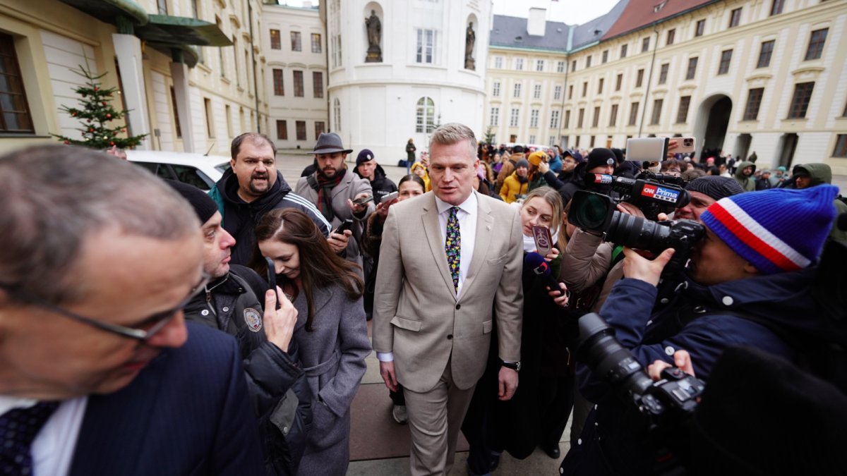 Filip Turek dorazil za prezidentem Petrem Pavlem. (22.12.2025)