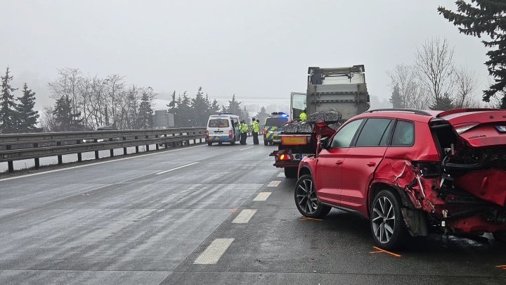 Na D1 u Brna se stala hromadná nehoda. (23.1.2026)
