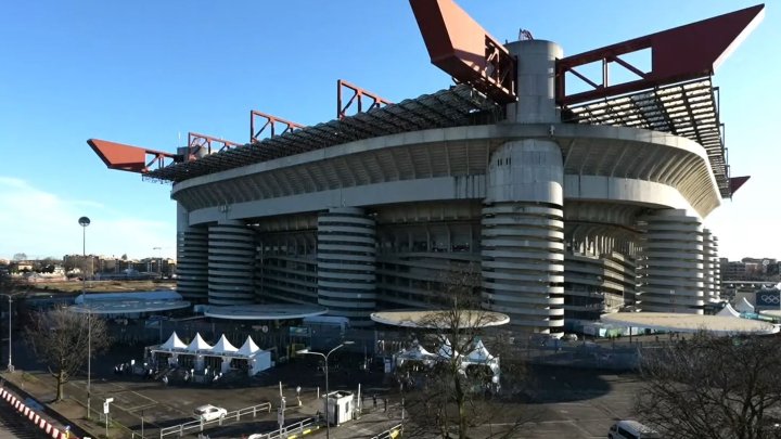 Stadion San Siro v Miláně, dějiště zimních olympijských her 2026