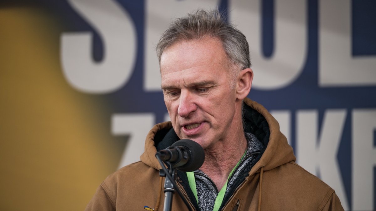 Na Staroměstském náměstí se koná demonstrace na podporu Ukrajiny. (21.2.2026)