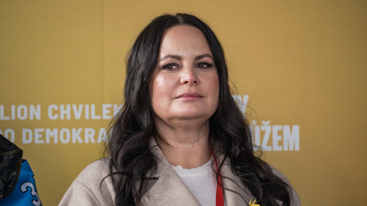 Na Staroměstském náměstí se koná demonstrace na podporu Ukrajiny. (21.2.2026)