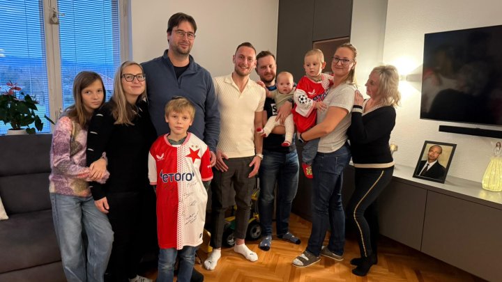 Vladimír Coufal s rodinou Šerlových.