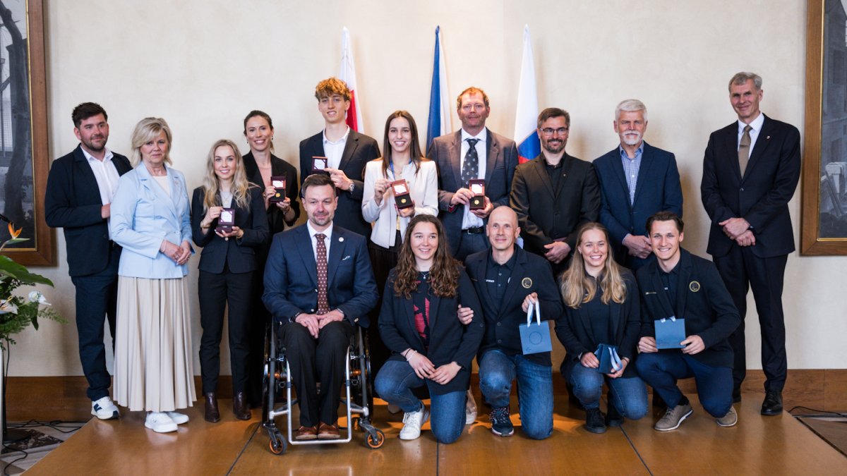Petr Pavel přivítal olympioniky a paralympionky. (31.3.2026)