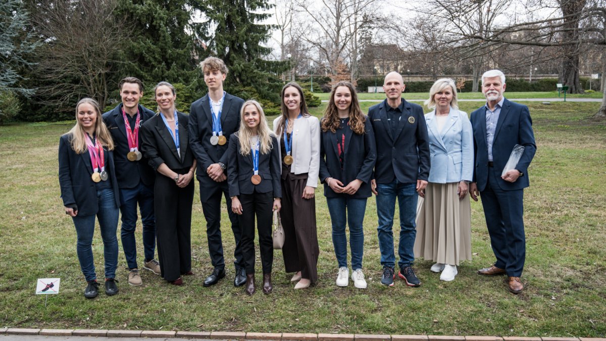 Petr Pavel přivítal olympioniky a paralympionky. (31.3.2026)