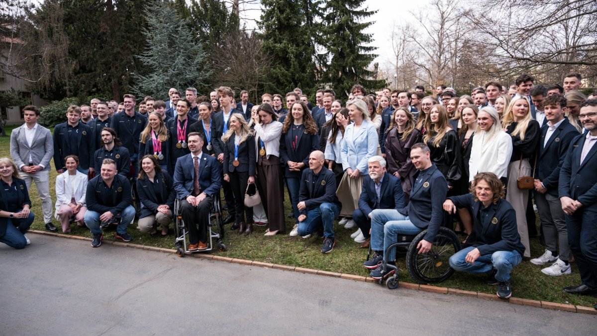 Petr Pavel přivítal olympioniky a paralympionky. (31.3.2026)