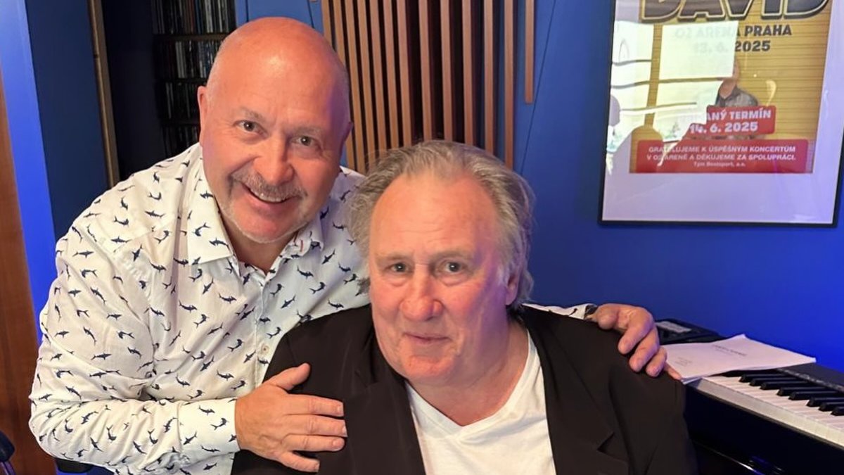 Michal David a Gérard Depardieu